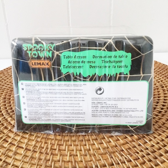 2022 BLACK CAT COUNTDOWN LEMAX SPOOKY TOWN TABLE ACCENT BRAND NEW HALLOWEEN - Picture 4 of 5